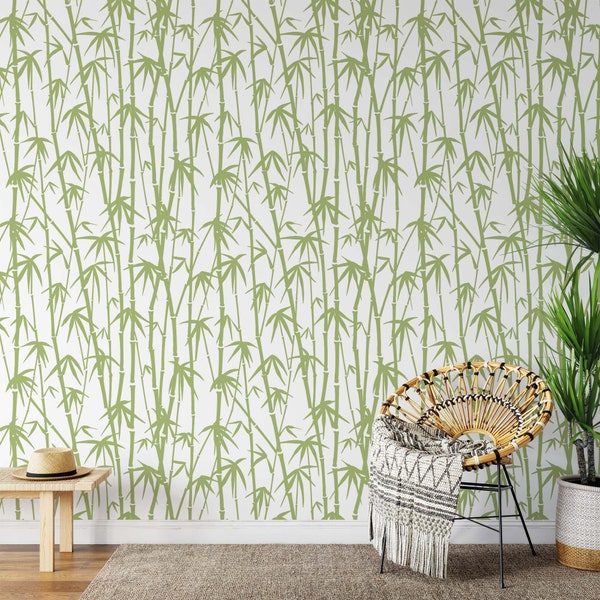 Bamboo Wallpaper - Etsy