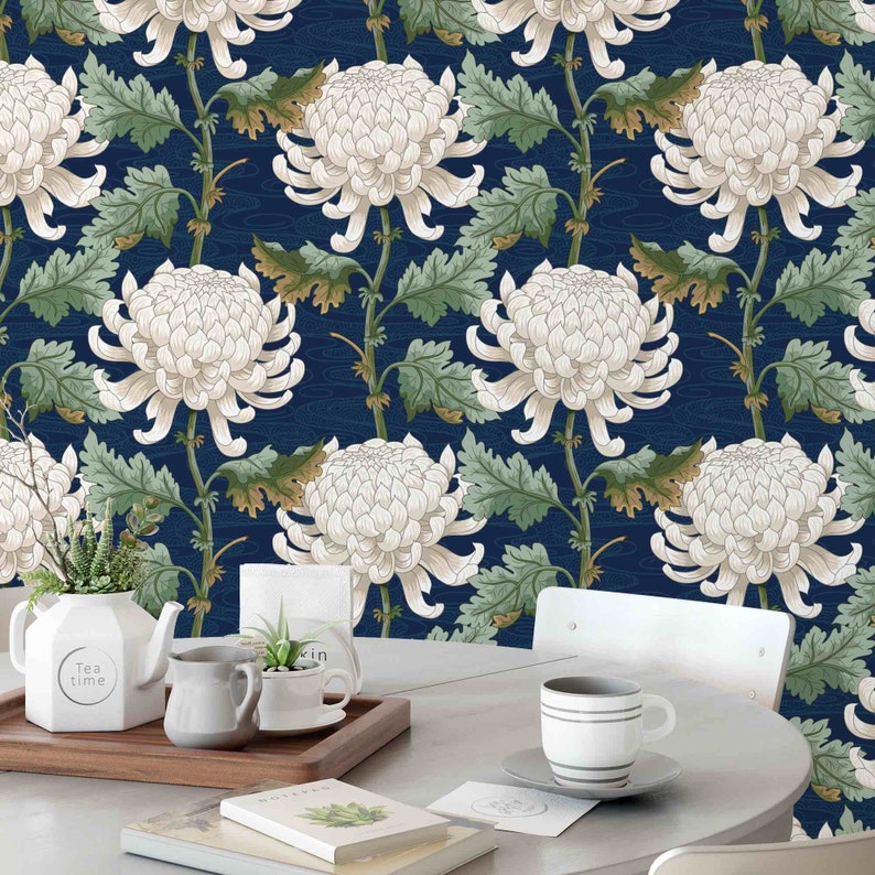 Chinoiserie Wallpaper Peel and Stick Wallpaper Removable - Etsy