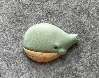 Whale Ceramic Fridge Magnet. Refrigerator Magnet. Kitchen magnet. Marine animal decoration. Whale  lover gift