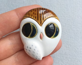 Iznik Tile 5.9/'/' Small Animal Object Garden Sculpture Ceramic Bird Handmade Veiled Owl Anatolian Hand Art