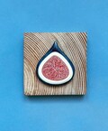 Wall decoration Fig Fruit ceramic decor Wall Hanging product logo