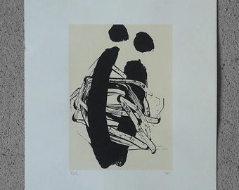 作者不明 / 判読不能 - リトグラフ - 直筆サイン - Etsy 日本