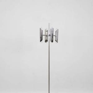 Vintage Mid-Century Modern Space Age Chrome Floor Lamp, 1960s
