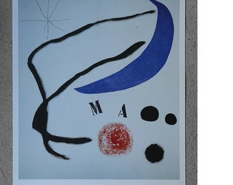 Joan Miró, Poema I, 1968, Poster, Barcelona, 1995