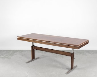 German Rosewood Adjustable Table from E.M.U, 1960s