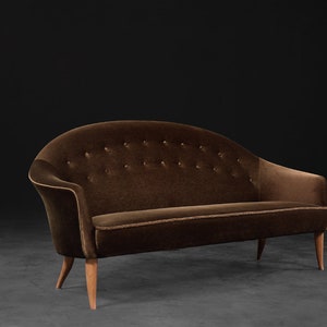 Sofá Paradiset vintage escandinavo Mid-Century Modern de Kerstin Hörlin-Holmquist para Nordiska Kompaniet, años 50