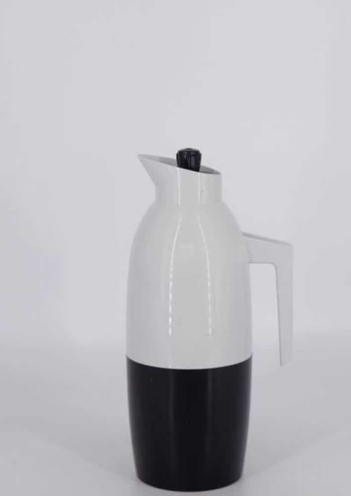 Weiße Vintage Skandinavische Thermoskanne von G. Rosendahl für Falkenberg, 1960er