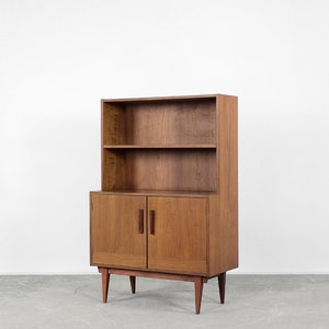 Vintage Scandinavian Teak Cabinet with Shelves, 1960s image 3