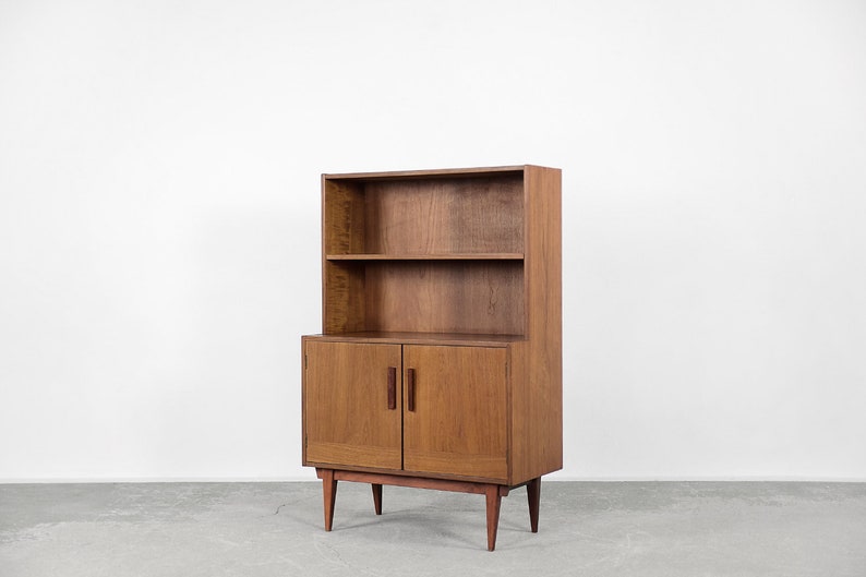 Vintage Scandinavian Teak Cabinet with Shelves, 1960s image 3
