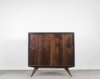 Scandinavian Mid-Century Modern Walnut Vintage Cabinet, 1960s