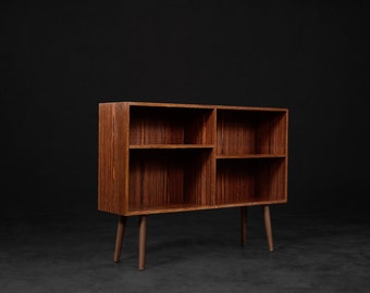 Classic Vintage Mid-Century Scandinavian Danish Modern Rosewood Bookcase Cabinet, 1960s