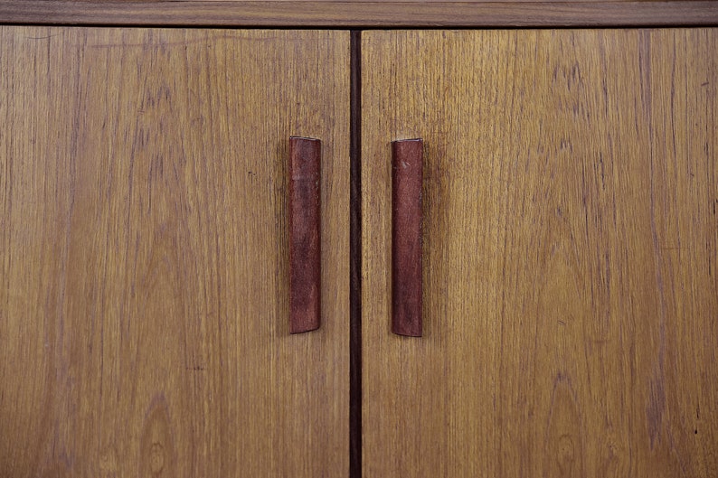 Vintage Scandinavian Teak Cabinet with Shelves, 1960s image 8