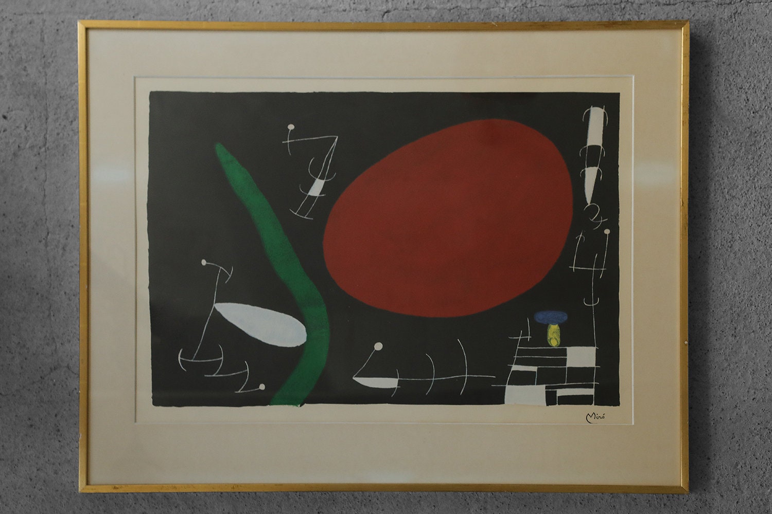 Joan Miró Soleil Et Étincelles Color Lithograph 1960s - Etsy