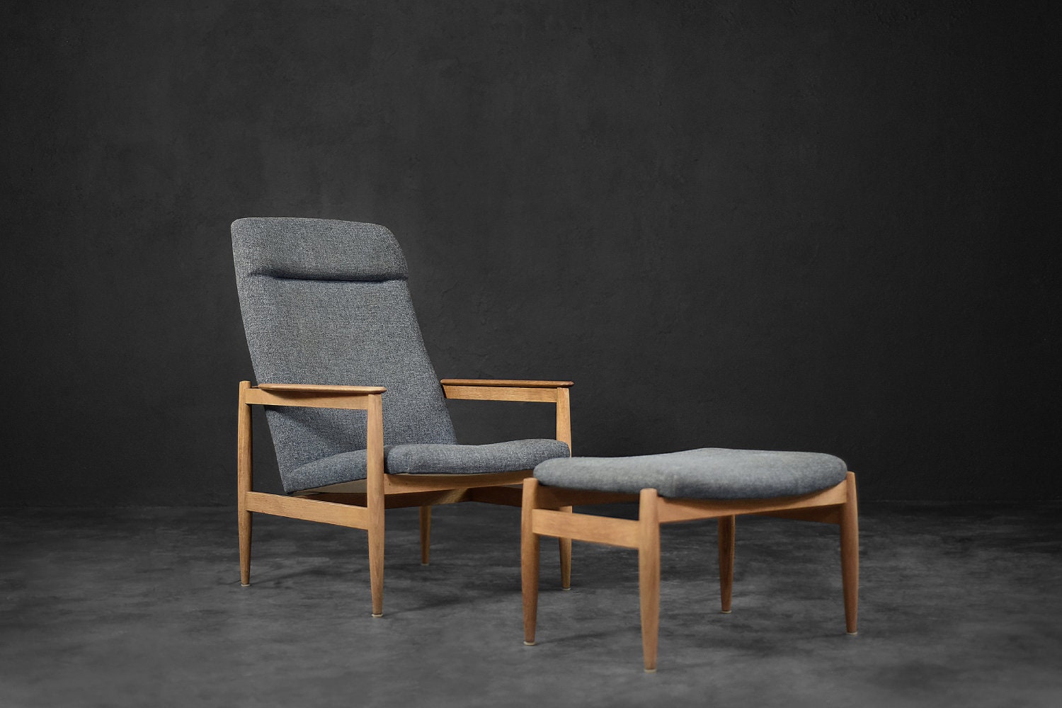 Caleb fabric chair & ottoman deals