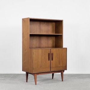 Vintage Scandinavian Teak Cabinet with Shelves, 1960s image 5