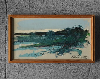 Kurt Losell, Landscape, 1967, Oil on Canvas, Framed