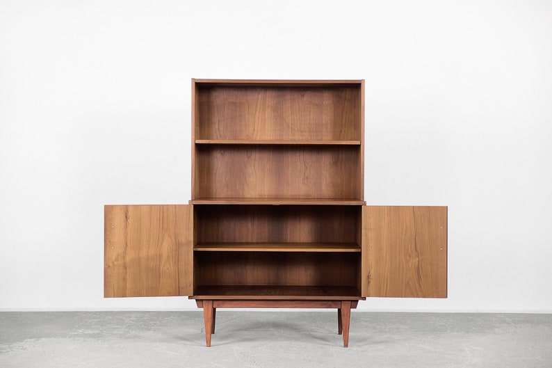 Vintage Scandinavian Teak Cabinet with Shelves, 1960s image 2