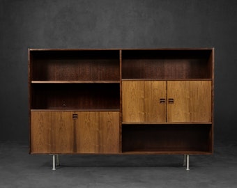 Vintage Mid-Century Scandinavian Modern Rosewood Highboard with Bar by Æ. Jensen & T. Mølholm for Herning, 1960s