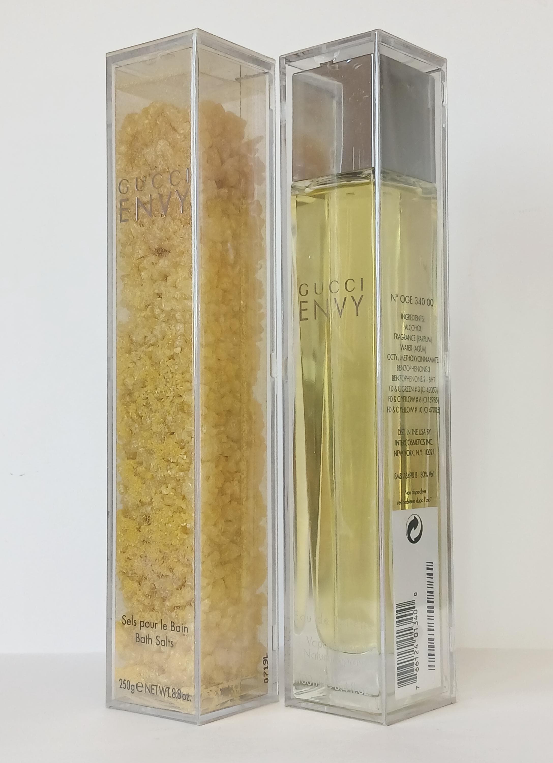 Gucci ENVY Eau De Toilette 100 Ml Edt & Bath Salts 250g OVP Foil