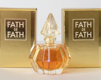 Jacques Fath FATH DE FATH Eau de Toilette 5 ml EdT (2 x 5 ml miniatures) Rare