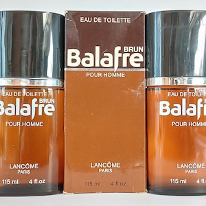 2 X Lancome Belafre Brun Pour Homme Eau de Toilette Splash 115 ml EdT Vintage Lancôme