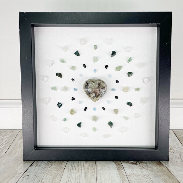Framed Crystal Grid Etsy