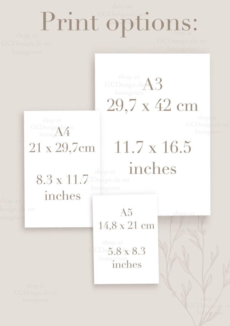 M initial letter print I A3 A4 A5 poster personalized customizable wall decoration hanging picture frame lineart flower rose minimal name