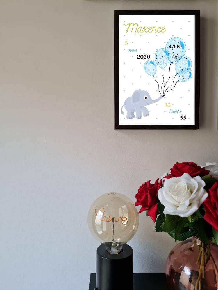 Affiche Naissance Personnalisée