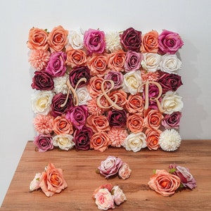 Table/Wall artificial flowers first name image 6