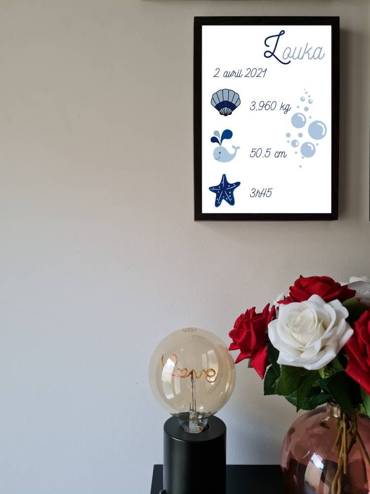 Affiche Naissance Personnalisée