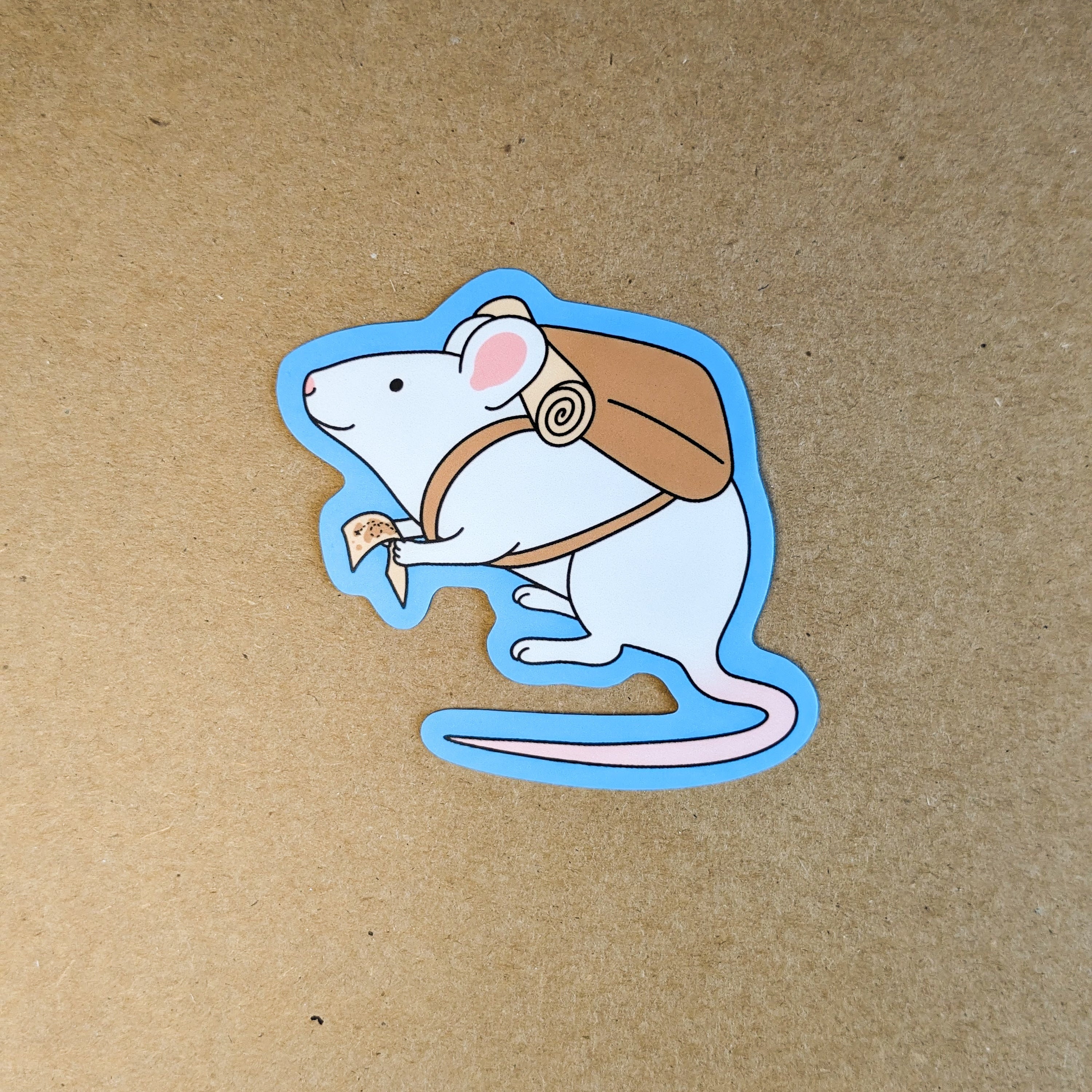 Mouse Hunter Sticker Adventure Mouse Waterproof Vinyl Sticker Art Illustration Silly Funny ...