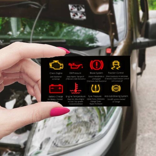 Car Warning Light & Breakdown Guide Etsy UK