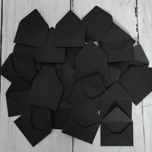 Black Mini Envelopes - 10 to 100