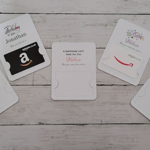 Personalised Gift Card Holder with Your Choice Envelope