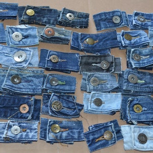 Knopen van gerecyclede jeans afbeelding 1