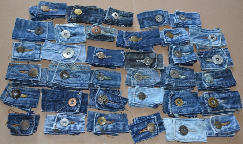 Knopen van gerecyclede jeans afbeelding 1