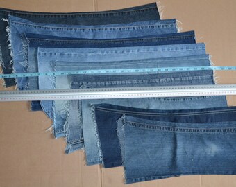Denim Scrap Legs, Scraps Jeans, Pieces of Jeans, Recycled Denim Scraps ...