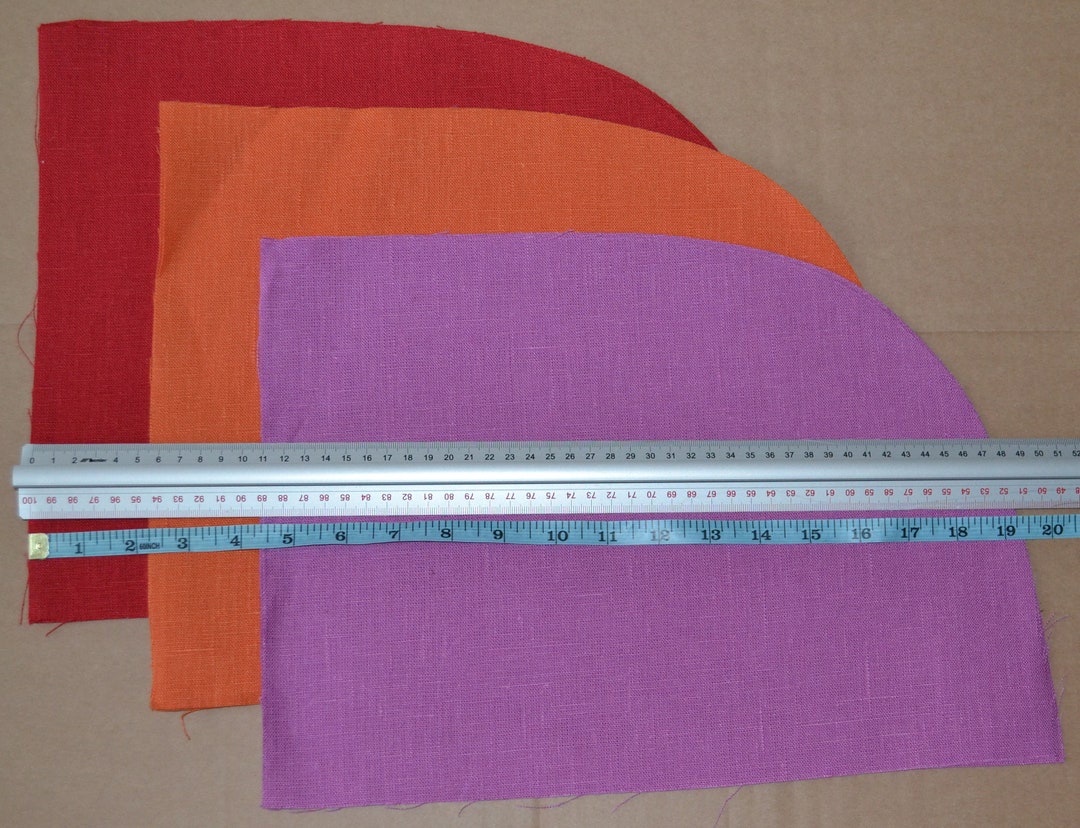 Scraps Linen Fabric, Fabric Sewing, Slow Stitch Kit, Fabric Sewing