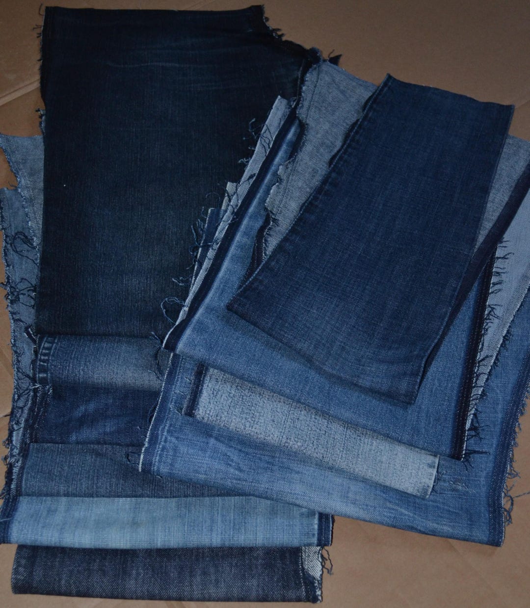 Denim Scrap Legs, Scraps Jeans, Pieces of Jeans, Recycled Denim Scraps ...
