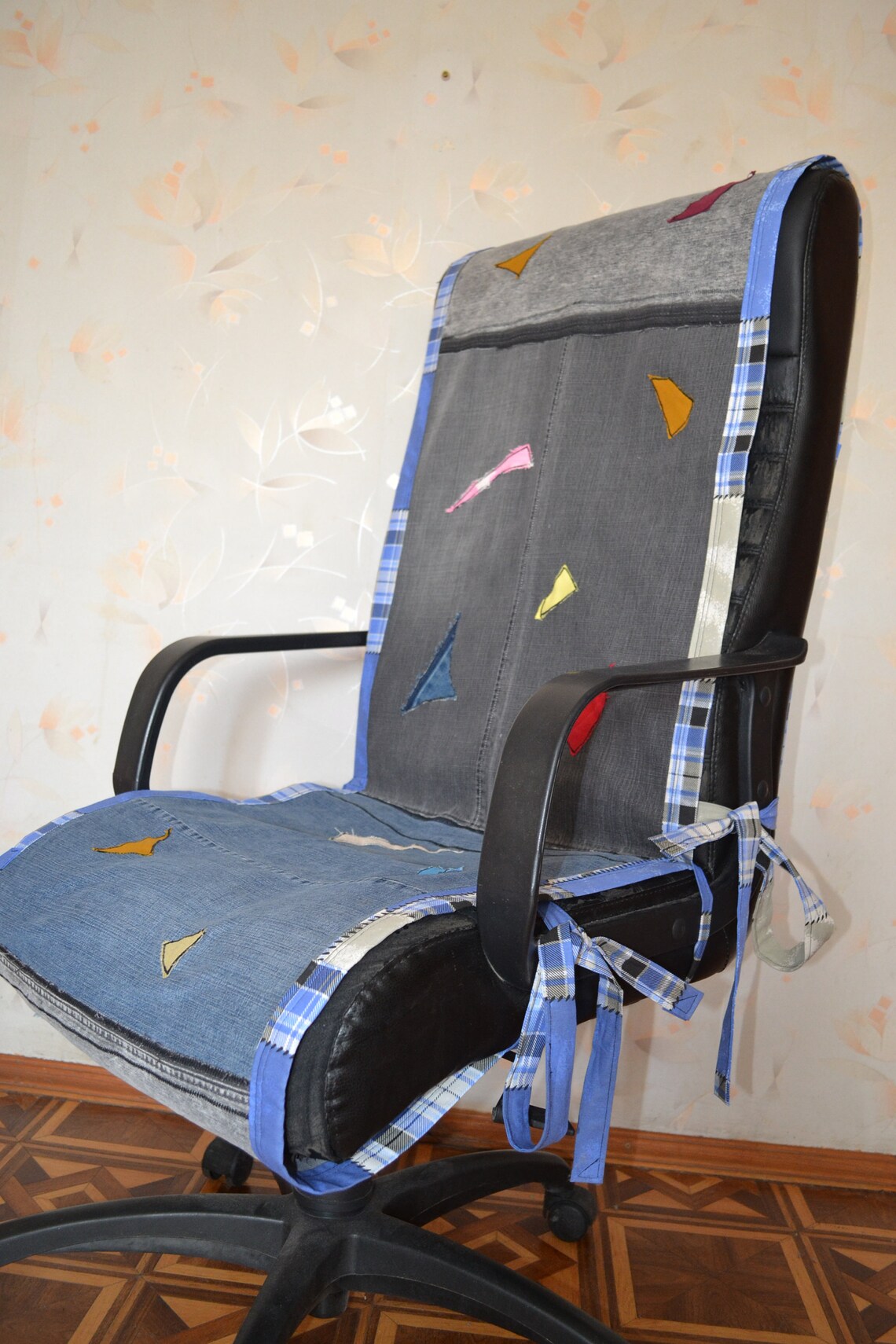 Chair coverdesk chair blanket's on the chair seat Etsy