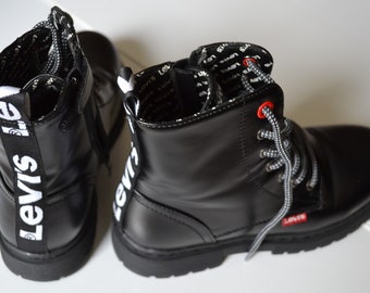 Black boots, autumn boots, Flat Shoes,  Casual Shoes,  Short Boots, Black Booties, Zipper Shoes