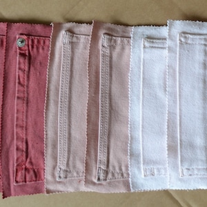 Denim pockets 8 pcs, pockets of various jeans, denim pockets for handmade, Recycled denim pockets