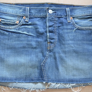 Vintage denim skirt, Jeans skirt, Vintage LEVI&#39;S denim skirt