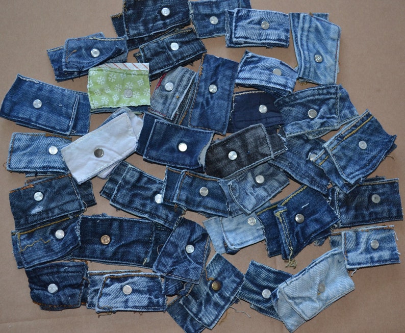 Knopen van gerecyclede jeans afbeelding 2