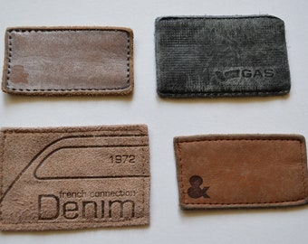 Recycled vintage denim labels  Recycled denim labels Recycled jeans brand  patch