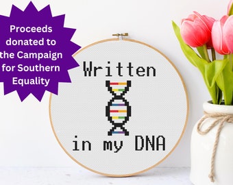Written in my DNA Cross Stitch Pattern Bundle - INSTANT DOWNLOAD
