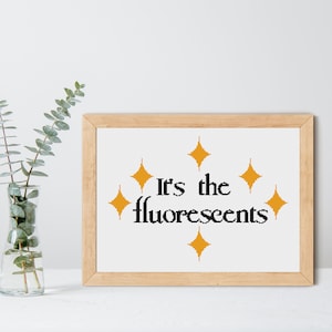 It&#39;s the Fluorescents, Twilight Cross Stitch Pattern - INSTANT DOWNLOAD