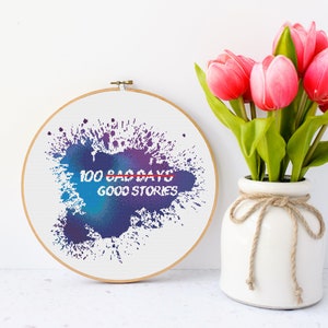 100 Bad Days Cross Stitch Pattern, INSTANT DOWNLOAD