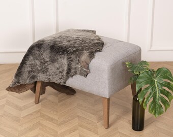 Genuine Sheepskin Rugs, Sheepskin Rugs, Dark Brown Accent Rug, ID:018, Turkish Sheepskin Rugs, Leather Sheep Skin Rug, Area Rugs Carpet