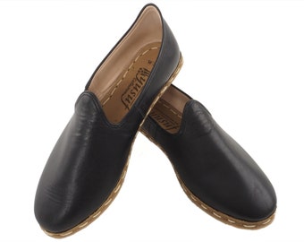 Vintage 90s Muro Welt 6632 Black Leather Bulldog Toe Monk